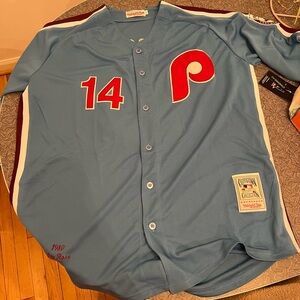 Phillies Pete Rose Blue Jersey